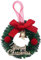 Miniatur Weihnachtskranz, 6cm Klein Weihnachtsschmuck, Adventskranz Tischkranz, Puppenstube Weihnachten Ornamente, Stilvolle Und Festliche, Weihnachtsbaum Weihnachtsdeko Anhänger
