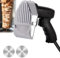 Coupe-gyroscope professionnel, couteau à shawarma électrique 80 W, trancheuse à viande pour kebab et doner avec 2 lames, 2 800 tr/min, efficacité de coupe 60 kg/h,Wiretype