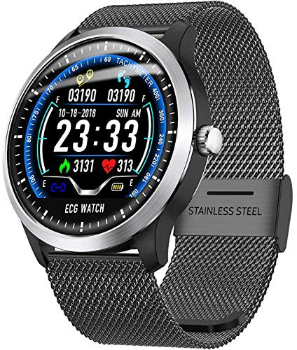 Smart Watch Bluetooth Heart Rate Monitor, ECG, PPG, Fitness Activity Tracker, Blood Pressure, Oxygen Monitor, IP68 Waterproof, Health and Fitness Device
