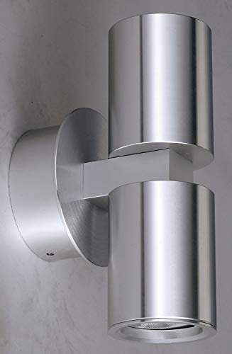 MILI Wandleuchte 6121 Aluminium gebürstet GU10 Up&Down max. 10W dimmbar IP20