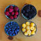 KINGDUO 400 Piezas/Paquete Mixto Color Frambuesa Semillas Cada 100 Pc Para La Semilla De Fruto Amarillo Rojo Negro Azul