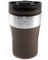 Tassicup Thermobecher Isolierbecher 250ml Isobecher Kaffeebecher Reisebecher Edelstahl, Coffee to go EIS Kaffee Tee, mobiler Cup Trinkbecher Deckel auslaufsicher mit Clip Verschluß – braun