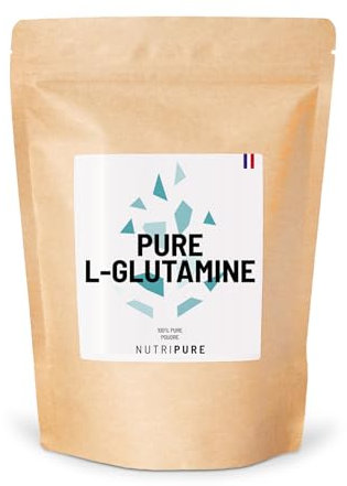 Nutripure | L-Glutamine Kyowa® végétale 100% pure | L-Glutamine en poudre | Complément Alimentaire | Acide Aminé | Récupération après l'Entrainement | 150g | Cure de 1 mois | Made in France
