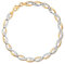 Maverton Infinity Damen Armband Gold + personalisierte Geschenkbox mit Gravur - Armband mit Weißgold Kristallen - Gold Armkette für Frauen - Länge: 19 cm - 8 oder 14 Karat - 8 Karat