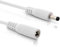 InLine - DC Extension Cable, Universal Power Supply Extension Cable for Amazon Echo Dot, LED Strips, Security Cameras, DC Male/Female 4.0 x 1.7 mm, White, 1 m