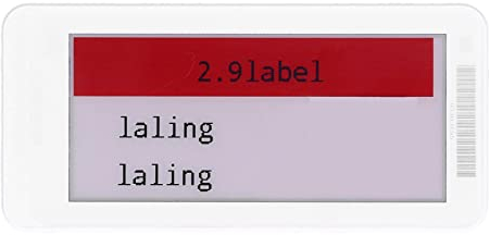 Elektronisches Preisschild, Bluetooth Verbindung Smart Etikettenhalter, ESL TFT-Bildschirm Merchandise Sign Display für Supermarkt Shop Preisschildhalter(schwarz weiß rot)