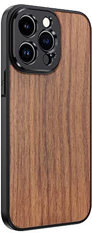 MOJOGEAR 17mm lens case for iPhone 14 Pro Max – Thread for macro lens, telephoto lens, anamorphic lens or DOF adapter – Sturdy case – Real Wood