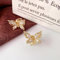 Pinzas el Cabello de Mariposas, Horquillas para el Pelo para Niños, 2 Mini Garras para el Cabello para Fiestas, Bodas Diarias, Accesorios Dorados para el Cabello para Mujeres, Niñas, Damas de Honor