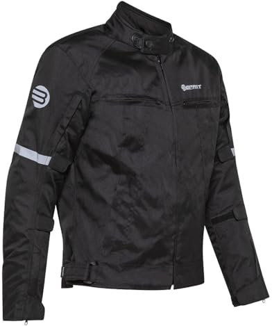 Befast | ALLTIME Giacca Moto Touring Uomo Donna, stagioni, con membrana impermeabile e fodera termica removibile. Aperture di ventilazione con zip, per regolare la temperatura, Colore Nero