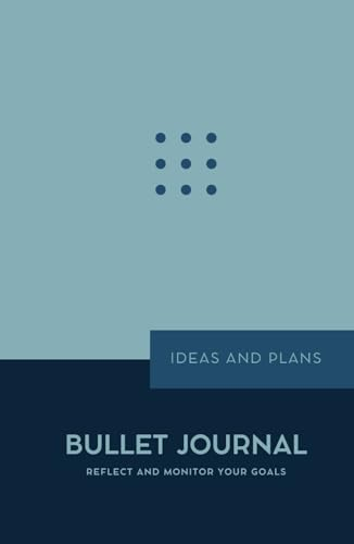 BULLET JOURNAL, IDEAS AND PLANS: Luxury Dot Grid Planner - Hardcover, 222 Pages