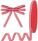 PH PandaHall 50 Yards/ 45.7 m Gestreiftes Band Rot Weißes Ripsband 1 cm Stoff Zuckerstangenband Für Geschenkverpackung Weihnachtsbaum Basteln Nähen Zuhause Party Dekoration