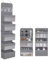 YTACREA Hängeorganizer, Removable Hängeaufbewahrung Tür mit 5 Lagig Taschen, Tür organizer mit 4 Haken, Hänge Organizer Stoffregal zum Aufhängen für Türrahmen Schlafzimmern Kinderzimmer 150*36.5*14cm