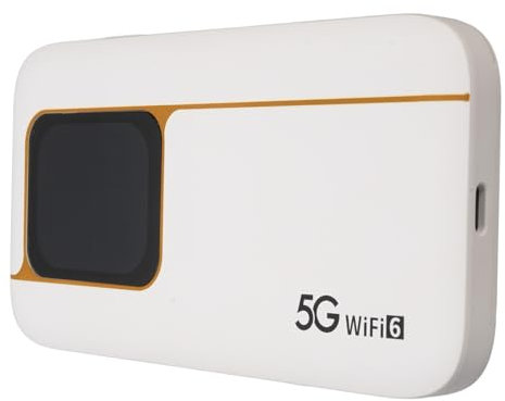5G Mobile Hotspot, WiFi 6 Mobile Hotspot Router, 2.77Gbps DL, 1.25 Gbps UL, Batería de 7100 MAh, Diseño IP67, 2.01 en Pantalla Táctil, hasta 16 Dispositivos, Admite 5G y 4G+