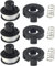 Lot de 3 bobines de fil et couvercle de rechange pour débroussailleuse Black+Decker A6226 GL250 GL310 GL360