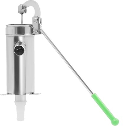 Schwengelpumpe Set mit 8m Saughöhe & Rückschlagventil,Manuelle Wasserpumpe aus Edelstahl,Antik Wasser Handpumpe Gartenpumpe manuelle Brunnenpumpe für Haus Garten Landwirtschaft & Outdoor-Aktivitäten