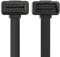 baolongking OBD-II OBD2 Extension Cable - Flat Ribbon Cable 8-pin Pass-through for Bluetooth Wifi USB ECU Readers OBDII Code Scanners (1m)