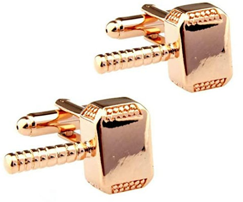Overvloedi Golden Novel Thor's Hammer Cufflinks Men's Gift Cufflinks Buttons Wedding Gifts