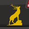 Hirsch Aufkleber -6 Größen 21 Farben- Wald Geweih Cervus Rotwild Jagd Buck Deer