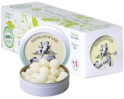Lot 10 boites Anis | Pastilles Saint-Ange Bonbons Traditionnels 100% Français Anis