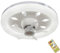 WRMING Ventilatore da soffitto con illuminazione, lampada da soffitto a LED da 40 W, con ventilatore, rotazione a 360°, silenzioso, con telecomando, attacco E27, timer, per camera da letto, loft