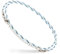 Motti Way Bracelet Chevilles Femmes, Chaîne De Pied Waterproof, Bracelet Chevilles Femme Inoxydable, Bijoux Chevilles Femmes, Bracelets Chevilles Femme En Corde Nautique Blanc