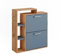 Vicco Schuhkipper Orlando, Schuhregal, Goldkraft Eiche/Blau, 80 x 90 cm