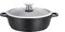 Kamberg Olla Baja 32 cm, aluminio fundido, revestimiento piedra antiadherente, tapa de vidrio, todos los incendios, incluida la inducción, sin PFOA