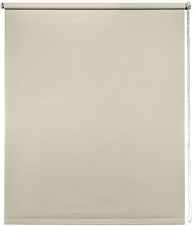 Made to Measure Thermal Blackout Blinds, Natural, 165cm Drop - Cut to Fit Blackout Roller Blinds For Inside and Outside Recess Window Blinds of Multiple Colours by New Edge Blinds