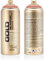 3 Ace Crafts Montana Gold Spray Paint Can 400ml-Use for Ceramic Ornaments, Canvas, Thick Board, Fences, Outdoor Garden Statue, Sticks, Restoring Metals, New Shine, Wood Basket – Dirty Apricot