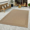 TT Home Flachgewebter In- & Outdoor Teppich Natürlicher Look Sisal Optik Beige Modern, Größe:120x170 cm