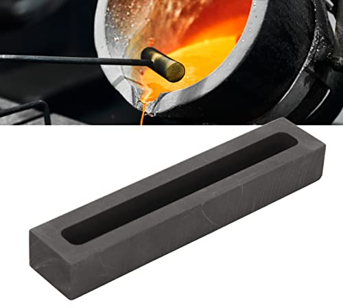 Graphitguss Schmelz, Graphit Barren, Graphit Gussform, Schmelz Ingot Form Ingotform 3,5 Zoll Außenlänge Gold Silber Schmelzen Raffinerie Graphit Gussguss Gusswerkzeug für Fabrik