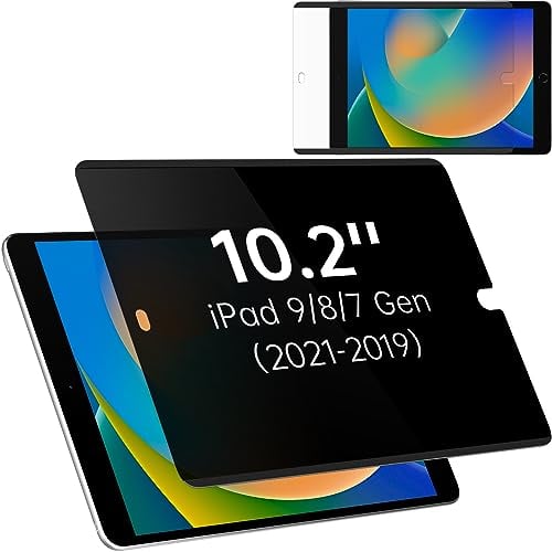 Mamol Sichtschutz Kompatibel mit iPad 10,2 Zoll (2019, 2020 und 2021),iPad 9. / 8. / 7. Generation, Anti-Spy Blickschutzfolie Abnehmbarer und Wiederverwendbarer Privacy Filter Sicht und Displayschutz