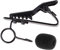 Vaguelly Piezas De Cable De Repuesto Para Micrófono De Cabeza Pinzas De Soporte De Hierro Para Solapa Clip Universal Lavalier Para Cubiertas Kit De Cable Azulejo + Esponja De