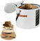 Felt Hat Boxes with Lids - 19'' Round Storage Boxes for Women & Men - Foldable, Stuffed Animal Toy Storage Bin with Lids (White)