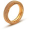 BCughia Trauringe Titan, Ring Rosegold Roségold Minimalistisches Kettenblatt Breite 4mm Valentinstag Ringe Geschenk für Herren und Damen Größe 60 (19.1)