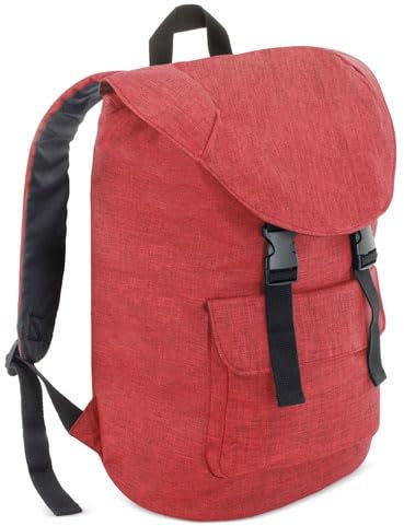 BLUECHOLON Sac à dos Femme Homme Compartiment pour Ordinateur Portable Sac à Dos Portable Homme Femme Intérieur Rembourré, rouge, 19L
