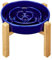 MOPANG Gamelle Anti-Gloutonie pour Chiens de Moyenne et Grande, Bols Surélevés en Céramique pour Slow-Feeder, Antidérapante Gamelle pour Chiens, Ø 21cm, 1000ml, Bleu Marine