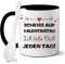 Kaffeebecher,Tasse mit Spruch Ich Liebe Dich Jeden Tag,325 Ml Keramikbecher mit Löffel,Kaffeetasse Lustig,Große Tasse aus Porzellan,Tasse aus Keramik,Geschenkidee Zum Valentinstag.