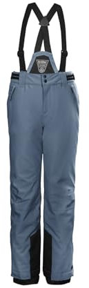 killtec Mädchen Skihose/Funktionshose mit abzippbarem Latz KSW 77 GRLS SKI PNTS, Jeansblau, 164, 37258-000