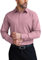COOFANDY Camicia da uomo a maniche lunghe, vestibilità regolare, camicia casual da lavoro, tinta unita, camicia formale con tasca, Rosa scuro, S