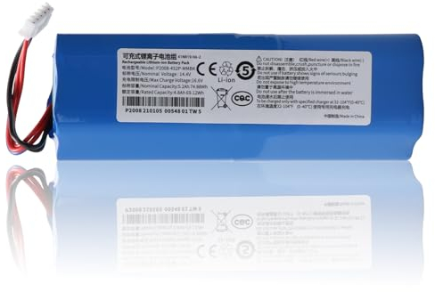 OPAHUTER 5200mAh S10-LI-144-5200 Ersatzakku, Kompatibel mit Ecovacs Deebot T5 T8 T8+ T9 T9+, Ozmo 950 T10 T9 DX65 DX93 DX96 X1 Omni X1 Turbo X1 Plus DLX11-21/61 DBX11-11/21 Staubsauger