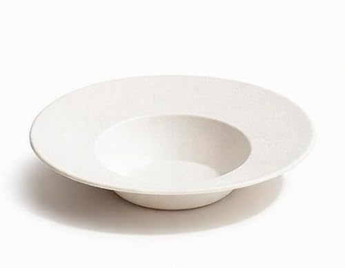 50 Piatti fondi GOURMET CAPPELLO PRETE compostabili in bagassa da 400 ml