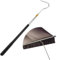 TYBYBB Teleskopstange mit Haken 41cm-150cm Teleskopischer Markisenöffner mit Haken Ziehhaken für Bodentreppen, Teleskopstab Schlangenhaken, für Wohnmobile, Tragbares Zubehör