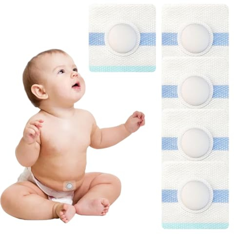 GXGM Patch Cordon Ombilical Bébé, Protection Hernie Ombilicale, Ruban Adhésif Bébé, Matériau Doux PU, Confortable et Respirant, Ajustement Sûr et Pratique, Haute Qualité, Portabl