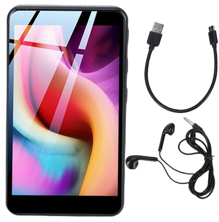 Fockety 80-GB-MP3-Player mit -WLAN, 3,97-Zoll-HD-MP4-Musikplayer mit Voll-Touchscreen, Unterstützung für Spotify Audible Music, mit UKW-Radio, Videoplayer, Kalenderrekorder