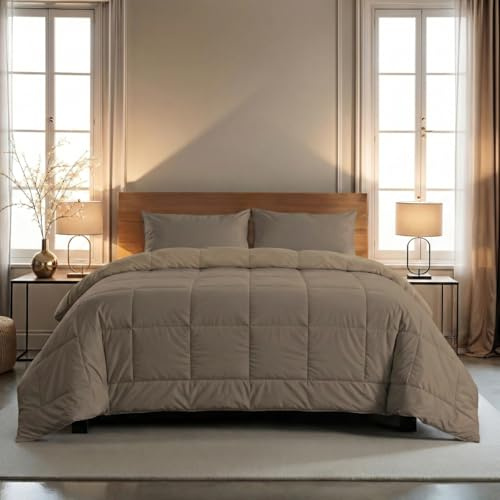 Zelesta Wonderbed Waschbare Bettdecke ohne bezug – Bettdecke & Bezug in einem | Waschbar & Trocknergeeignet | Antiallergisch, Atmungsaktiv & Temperaturregulierend (140x200 cm)