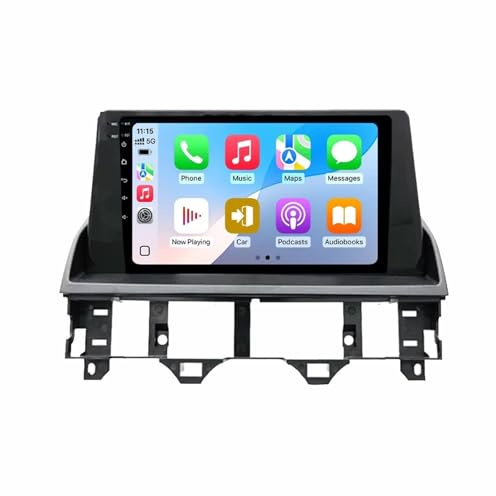 Car Radio para Mazda 6 2002-2008 Android 15 9 Pulgadas Pantalla Táctil con BT GPS WiFi FM Carpaly Backup Camera Cooling Fan para, 8 Core 8G+256G