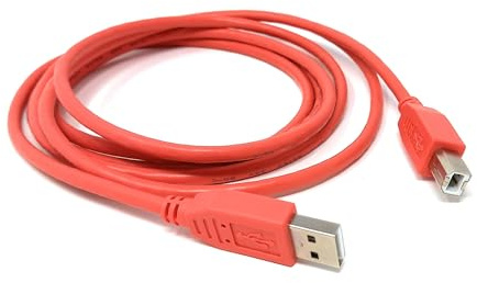 Cavo USB B per controller DJ e dispositivi MIDI, cavo stile stampante per mixer, giradischi, tastiere, campionatori, sintetizzatori, compatibile con Numark, Pioneer, Traktor, Denon, Akai, Serato