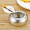 Gearmax® Aschenbecher mit Deckel, Edelstahl Asche Halter, Zigarette Aschenbecher für den Innen- oder Außenbereich, Desktop Aschenbecher für Home Office, Silber