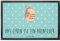 Mr. & Mrs. Panda 60 x 90 cm Fußmatte Eule Federschmuck - Geschenk, Motivfußmatte, Türvorleger, Waldtiere, Eule Deko, Reisespruch, Fußabtreter,